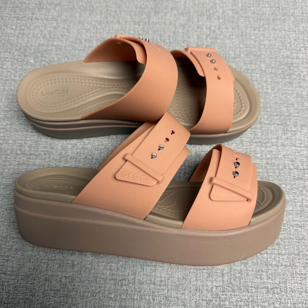 WOMENS BROOKLYN BUCKLE LOW PLATFORM WEDGE SANDAL